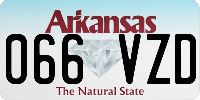 AR license plate 066VZD