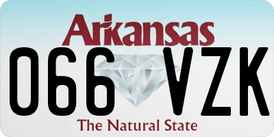 AR license plate 066VZK