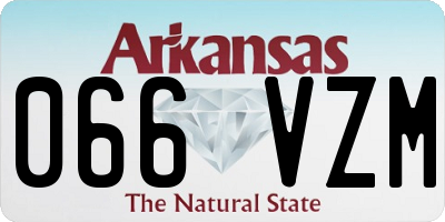 AR license plate 066VZM