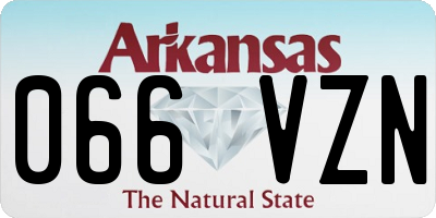 AR license plate 066VZN