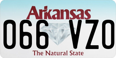 AR license plate 066VZO