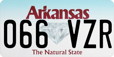 AR license plate 066VZR