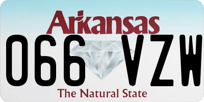 AR license plate 066VZW