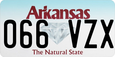 AR license plate 066VZX