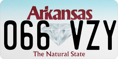 AR license plate 066VZY