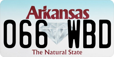 AR license plate 066WBD