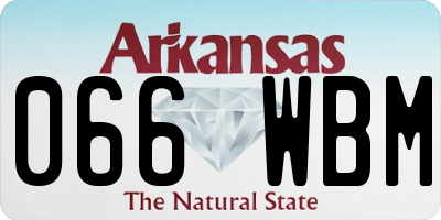 AR license plate 066WBM