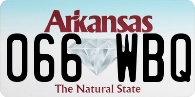 AR license plate 066WBQ