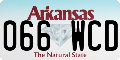 AR license plate 066WCD
