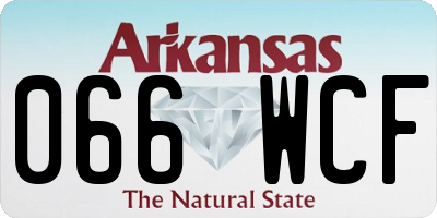 AR license plate 066WCF