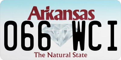 AR license plate 066WCI