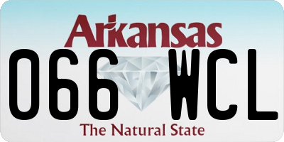 AR license plate 066WCL
