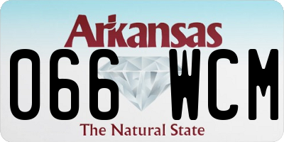 AR license plate 066WCM