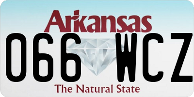 AR license plate 066WCZ