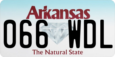 AR license plate 066WDL
