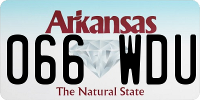AR license plate 066WDU