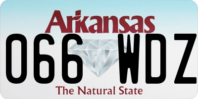 AR license plate 066WDZ