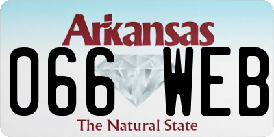 AR license plate 066WEB
