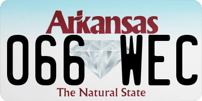AR license plate 066WEC