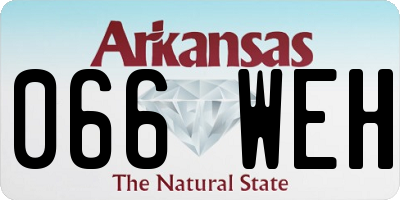 AR license plate 066WEH
