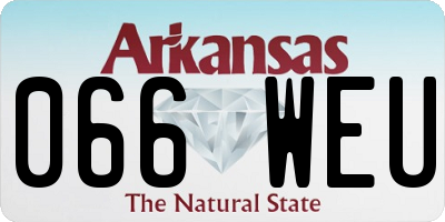 AR license plate 066WEU
