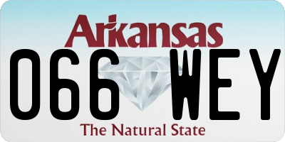 AR license plate 066WEY