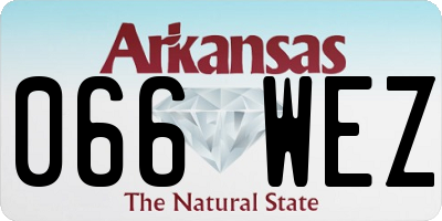 AR license plate 066WEZ