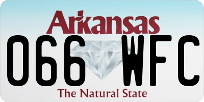 AR license plate 066WFC