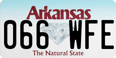AR license plate 066WFE