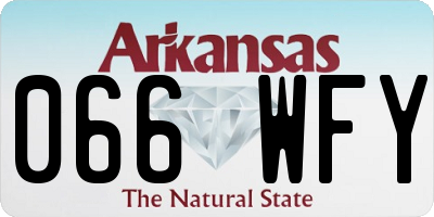 AR license plate 066WFY