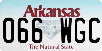 AR license plate 066WGC