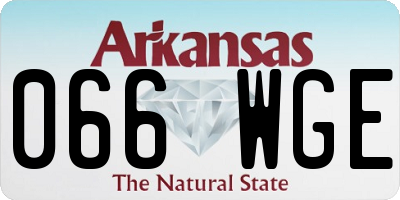 AR license plate 066WGE