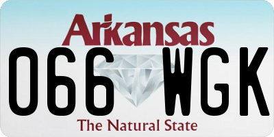 AR license plate 066WGK