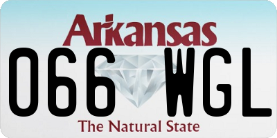 AR license plate 066WGL