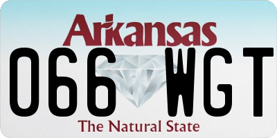 AR license plate 066WGT