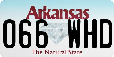 AR license plate 066WHD