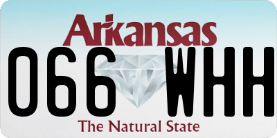 AR license plate 066WHH