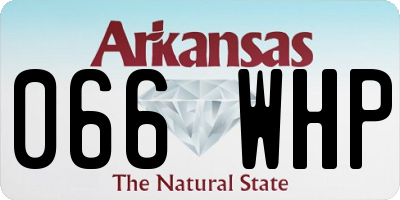 AR license plate 066WHP