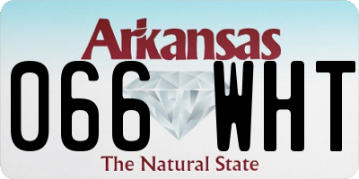 AR license plate 066WHT