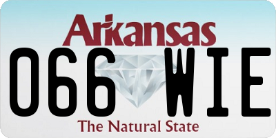 AR license plate 066WIE