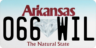 AR license plate 066WIL