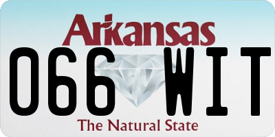 AR license plate 066WIT