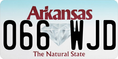AR license plate 066WJD