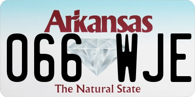 AR license plate 066WJE