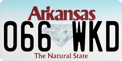 AR license plate 066WKD