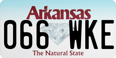 AR license plate 066WKE