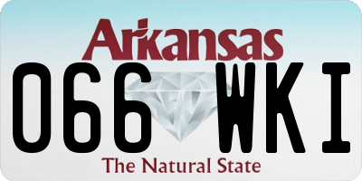 AR license plate 066WKI