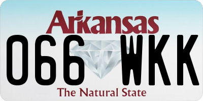 AR license plate 066WKK
