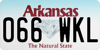 AR license plate 066WKL