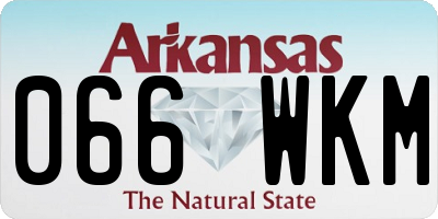 AR license plate 066WKM